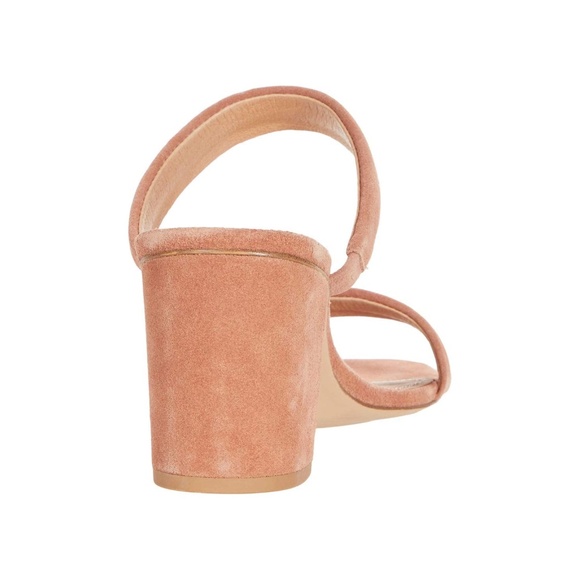 Soludos Ines Walnut Tan Suede Leather Heels Slip On Block Heel Strap Sandals 9.5 - Picture 8 of 16